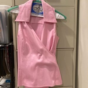 Lilly Pulitzer collared wrap blouse